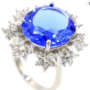 Tanzanite “Starlight “ Ring Sz 6 1/2